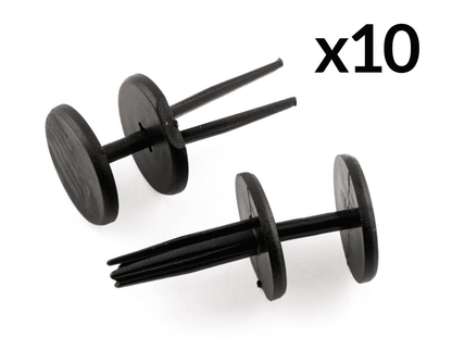 10x Lower Moulding Bumper Trim Rivet Clip Black for Chrysler Jeep Cherokee