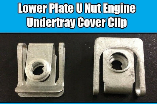 10x Lower Plate U Nut for VW Audi BMW  Engine Undertray Cover Spring Clip