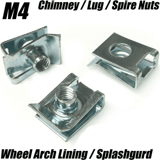 10x M4 Wheel Arch Liner Splash Guard Bumper Spire Clip Lug Nut for BMW Audi VW