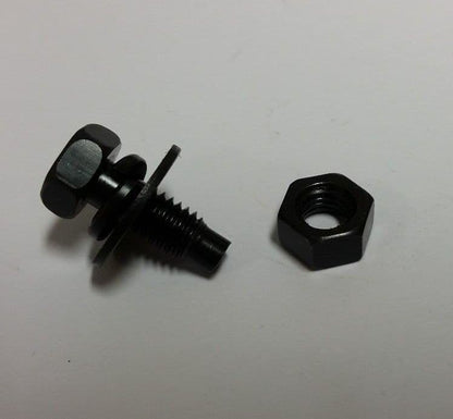 10x M6X 15mm Hex Bolts for Toyota Hyundai Honda Black Washer Nut & Spring Washer