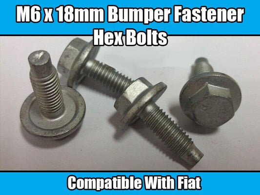 10x M6X18mm Hex Fastener Bolts for Fiat Palio Albea Siena