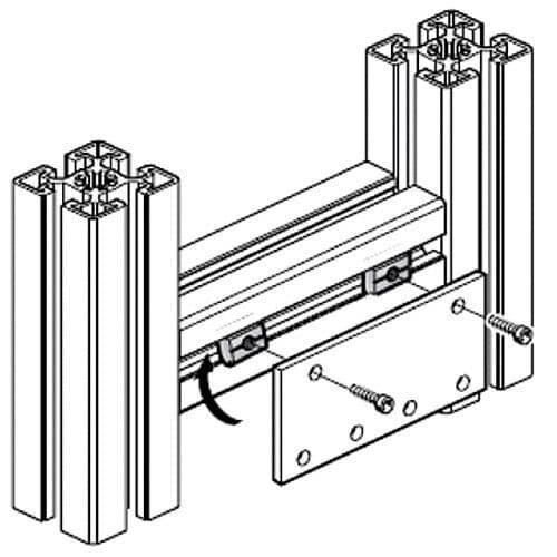 10x M8 15mmx7mm Sliding Block for 8mm Screw Swivel In Direct Insert Fasteners