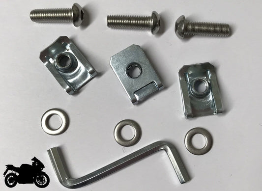 10 Pack M4 Bodywork Panel Speed Clips / U-Nuts For Motorcycle Fairings – Suzuki Style