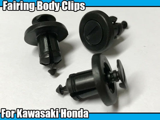 10x Motorbike Cycle Body Frame Fairing Plastic Trim Clips for Honda Kawasaki