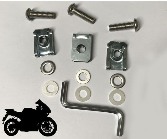 10x Motorbike Fairing Panel Set M6 Bolts, Speed Fasteners & Washers