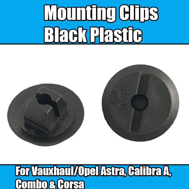 10x Mounting Clips for Vauxhall Opel Astra Calibra A Combo Corsa Black Plastic