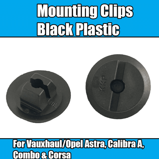 10x Mounting Clips for Vauxhall Opel Astra Calibra A Combo Corsa Black Plastic