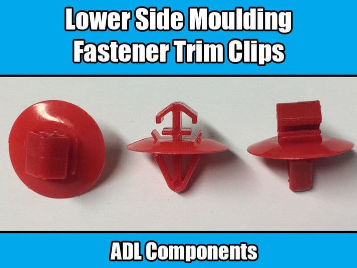 10x New Side Moulding Lower Trim Clips Red Plastic Fasteners for Vauxh ...