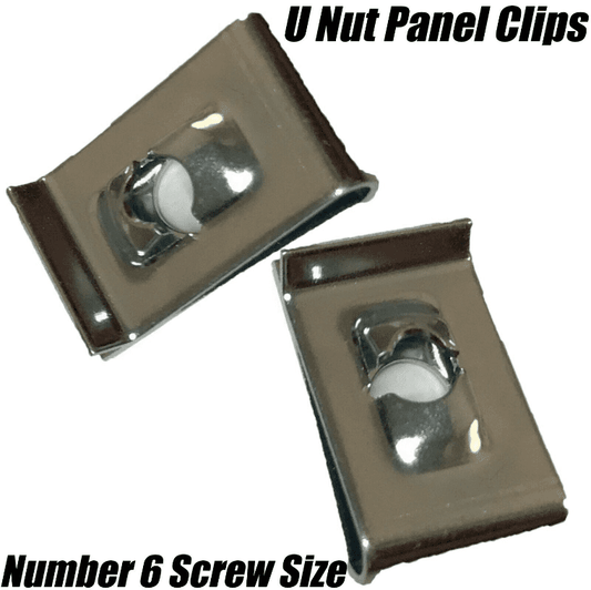 10x No. 6 Speed Fasteners U Captive Nuts Spire Clips Interior Panel Fixings
