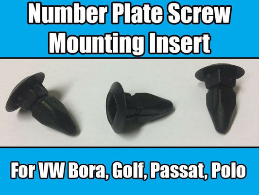 10x Number Plate Bumper Wheel Arch Screw Mounting Insert Grommet for VW Golf