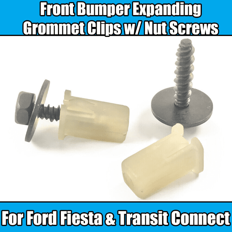 10x Nut Screws for Ford Fiesta St150 Transit Front Bumper Expanding Grommet Clip