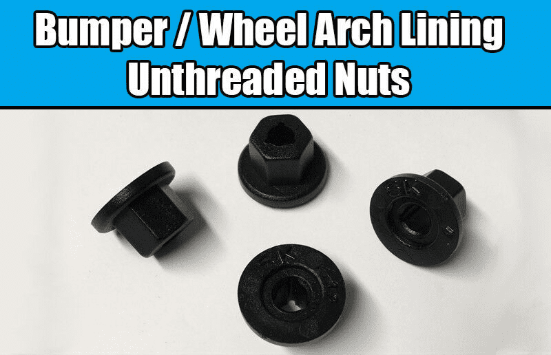 10x Nuts for Audi A4 A8 Plastic Unthreaded 4mm Hole Engine Undertray Splashguard