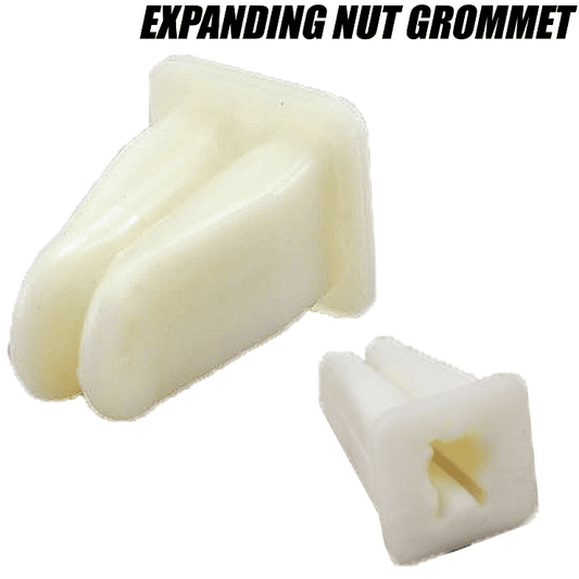 10x Nuts for BMW E30-E70 Front Foglight Expanding Grommet Screw White Plastic