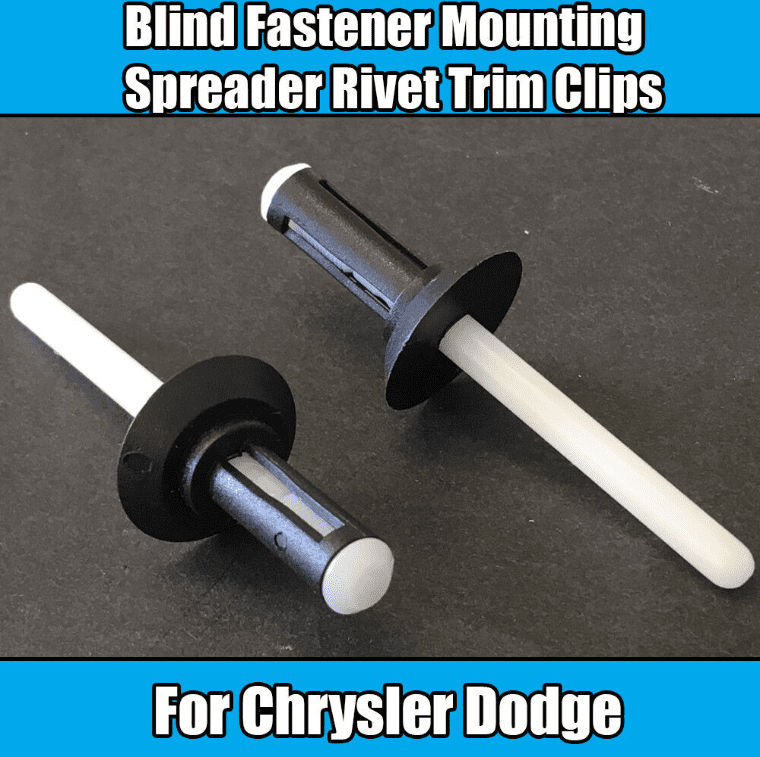10x Nylon Fastener Mounting Spreader Rivet Trim Clips for Chrysler