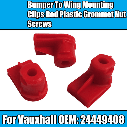 10x Opel Clips for Vauxhall Bumper To Wing Mounting Plastic Grommet Nut Screws