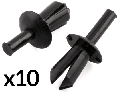 10x Plastic Clips for BMW A/C Housing Glove Box Radiator Rocker Panel