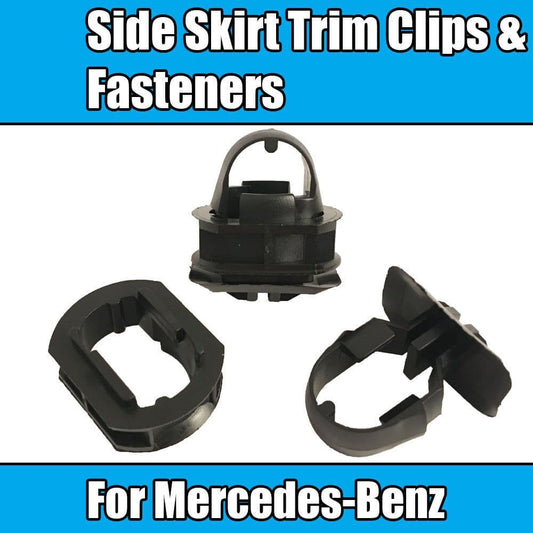 10x Plastic Trim Clips Fasteners for Mercedes-Benz Side Skirt