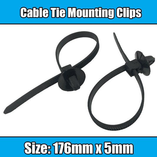 10x Reusable Cable Ties Mounting Clip for VW Audi Skoda SEAT Opel 176mm