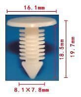 10x Roof Headliner Retainer for Ford Trim Clips Fastener White Plastic