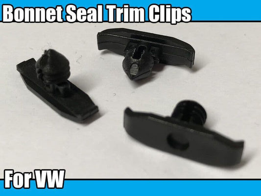 10x Rubber Strip Bonnet Hood Seal Clips for VW Audi Seat Weatherstrip Golf Jetta
