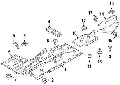 10x Side Skirt Undertray Side Shield Guard Trim Clips for BMW 1 Series F20 F21