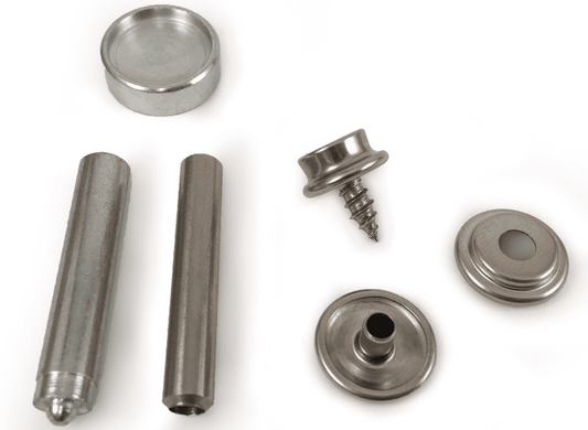 10x Snap Stud Stainless Steel Boat Canvas To Screw Fastener Kit With Metal Tools
