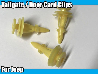 10x Tailgate Door Card Yellow Push Pin Clips Trim for Jeep Grand Cherokee Zj