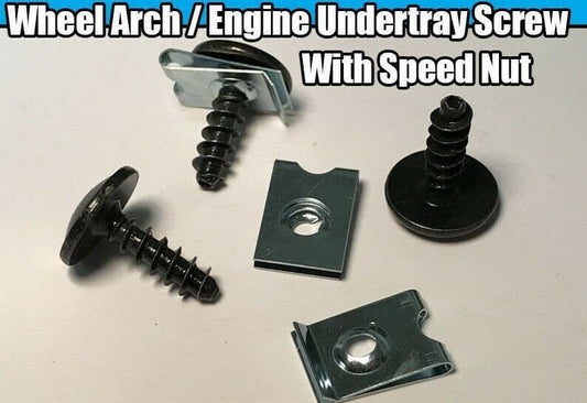 10x Torx Screws Bumper Engine Shield Cover Tray Speed Nut Spire Clips for Audi