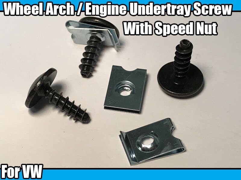 10x Torx Screws Bumper Engine Shield Cover Tray Speed Nut Spire M4 Clips for VW