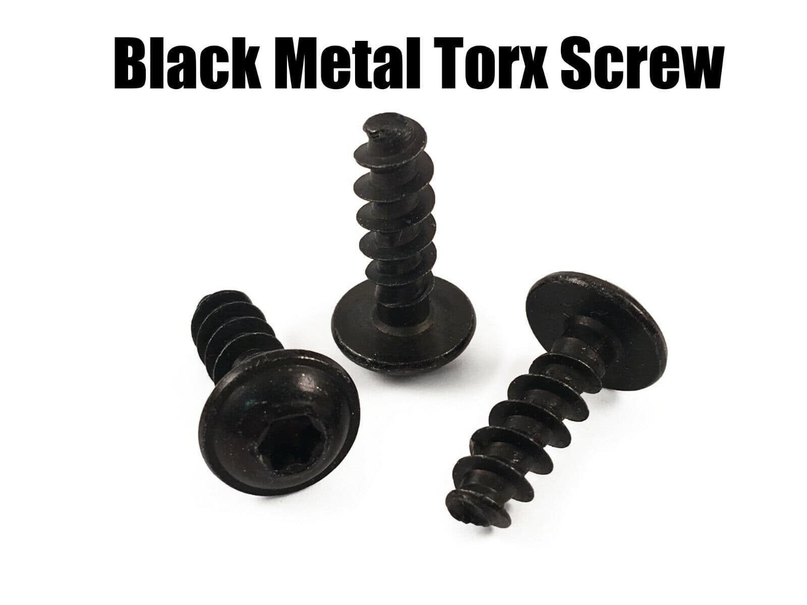 10x Torx Screws for 6X18mm Star Head Black Metal