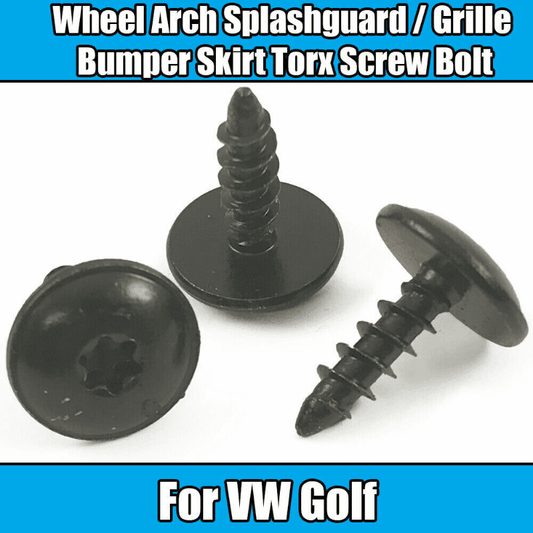 10x Torx Screws for VW Golf Grille Bumper Skirt Bolt Wheel Arch Splashguard