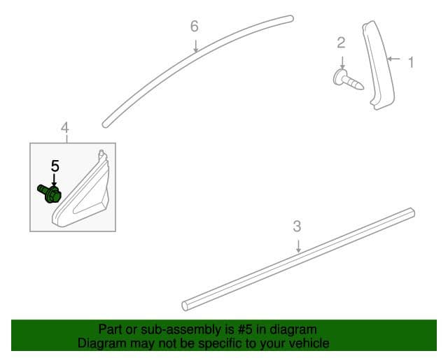 10x Triangular Door Wing Mirror Fender Roof Garnish Trim Clips for Honda Civic