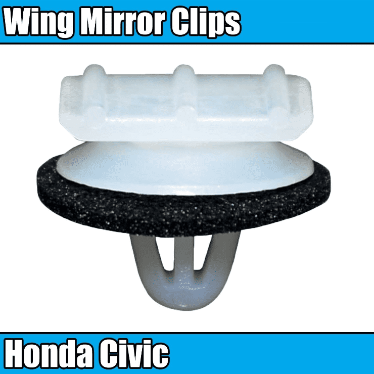 10x Triangular Door Wing Mirror Fender Roof Garnish Trim Clips for Honda Civic