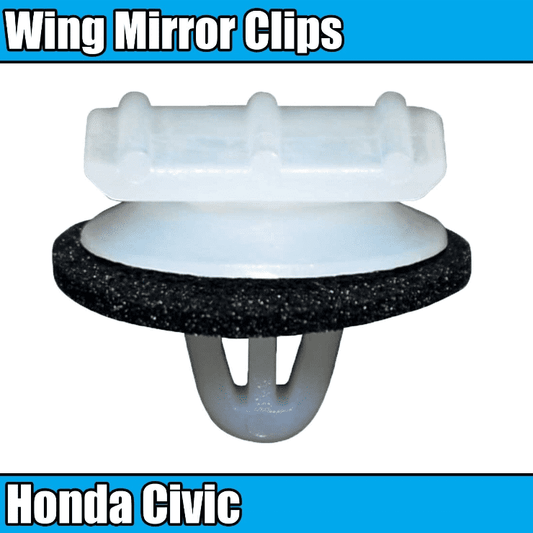 10x Triangular Door Wing Mirror Fender Roof Garnish Trim Clips for Honda Civic
