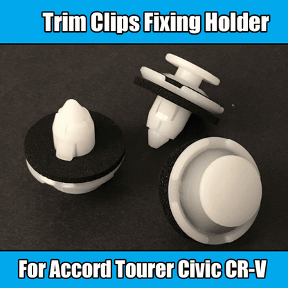 10x Trim Clips for Accord Tourer Civic Cr-V White Plastic