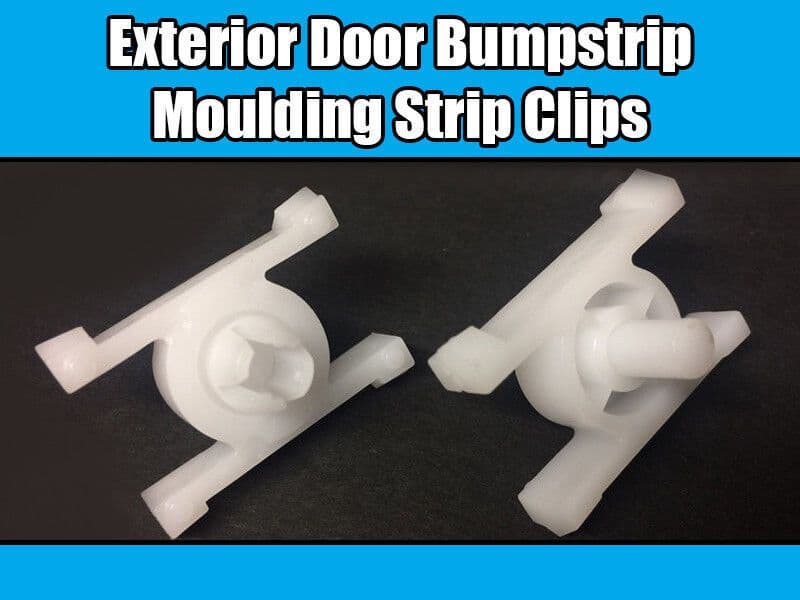 10x Trim Clips for BMW 3Serie E12 E21 E30 Exterior Bumpstrip Door Moulding White