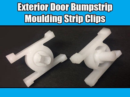 10x Trim Clips for BMW 3Serie E12 E21 E30 Exterior Bumpstrip Door Moulding White