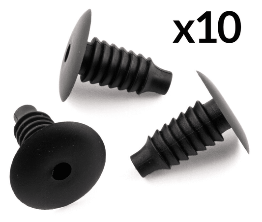 10x Trim Clips for BMW Carpet Lining Boot Black Plastic 2207713