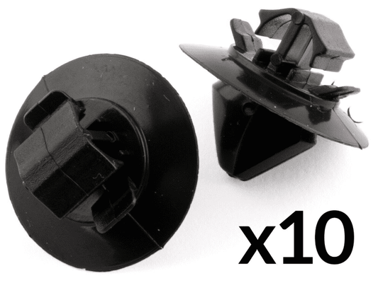 10x Trim Clips for Citroen C4 Fiat Door Card Panel Fastener Clips Black Plastic