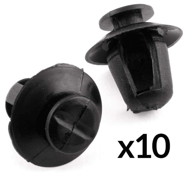 10x Trim Clips for Citroen Exterior Door Moulding Bumpstrips Clips Black Plastic
