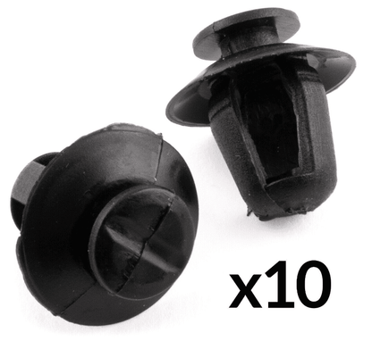 10x Trim Clips for Citroen Exterior Door Moulding Bumpstrips Clips Black Plastic