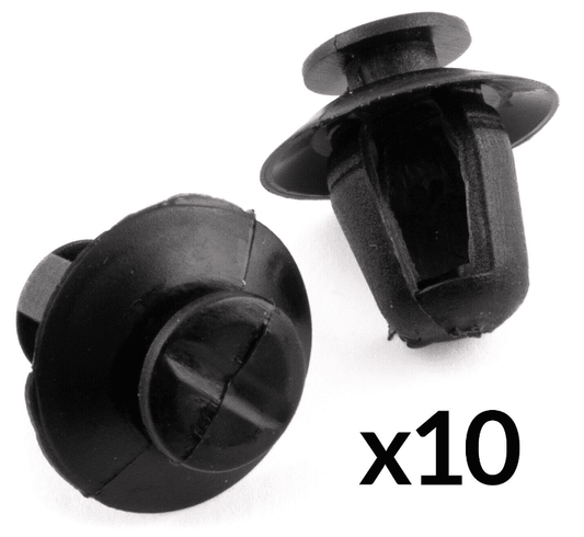 10x Trim Clips for Citroen Exterior Door Moulding Bumpstrips Clips Black Plastic