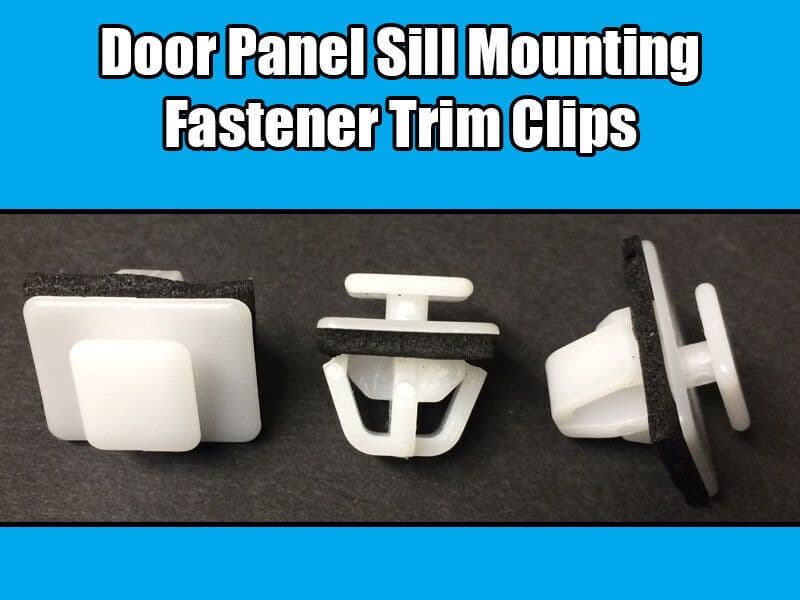 10x Trim Clips for Hyundai & Kia Door Sill Panel White Plastic 87758-38000