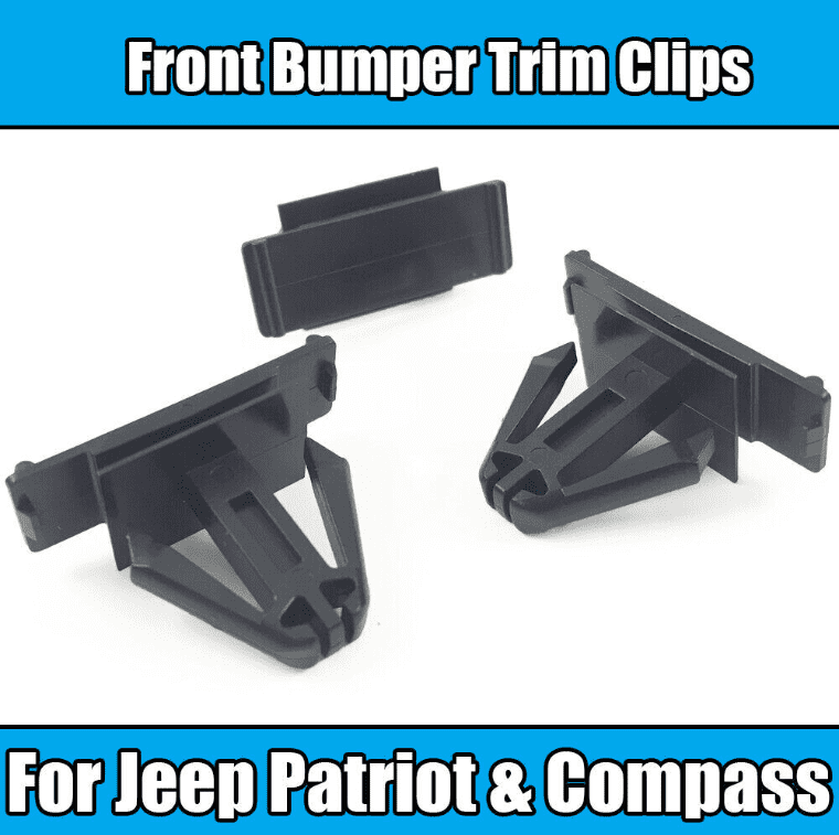 10x Trim Clips for Jeep Patriot Compass Front Bumper Trim Clips Black Plastic
