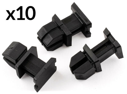 10x Trim Clips for Mercedes Class A B C E 124 Boot Strip Cover Black Plastic
