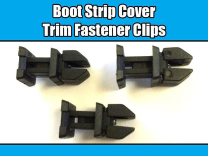 10x Trim Clips for Mercedes Class A B C E 124 Boot Strip Cover Black Plastic