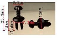 10x Trim Clips for Mini Cooper R50 R53 Bumper Boot Lining Shields Ducts Splitter