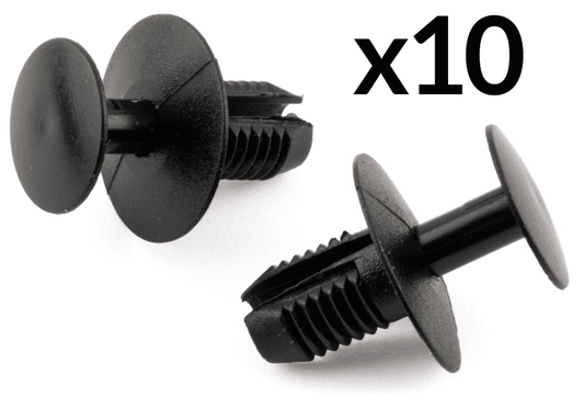 10x Trim Clips for Mitsubishi Toyota Volvo Engine Under Tray Wheel Arch Plastic