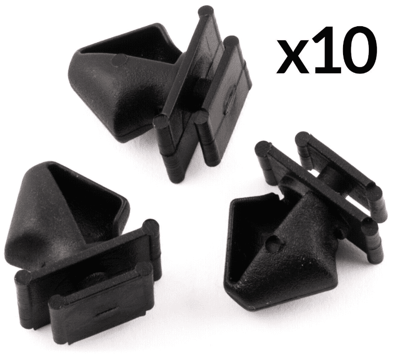 10x Trim Clips for Peugeot 406 Door Side Moulding Bumpstrip Black Plastic