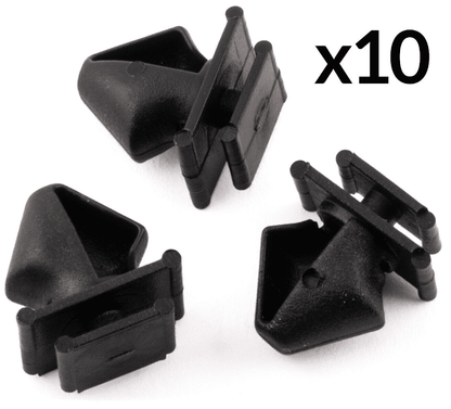 10x Trim Clips for Peugeot 406 Door Side Moulding Bumpstrip Black Plastic
